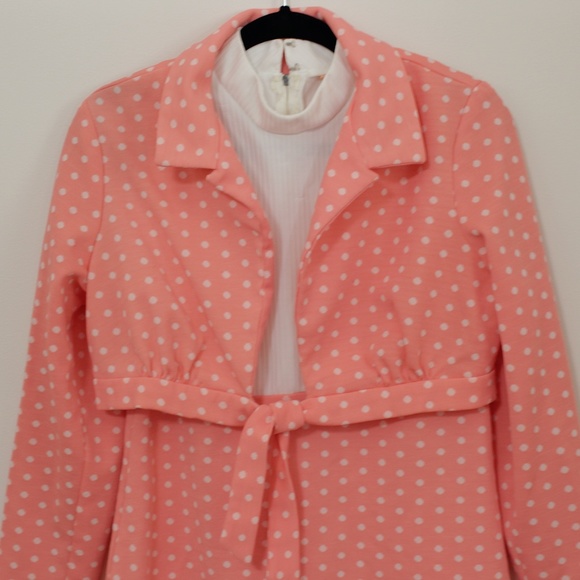 VINTAGE 1970s 2 Piece Dress and Shrug Set - Picture 2 of 8